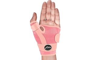 DR. ARTHRITIS Tutore Pollice Destro e Sinistro Ideato da Medici Specialisti – Tutore Polso e Pollice con 2 Stecche di Supporto Integrate – Sollievo in Caso di Artrosi o Tendinite (Confezione Singola, Rosa)