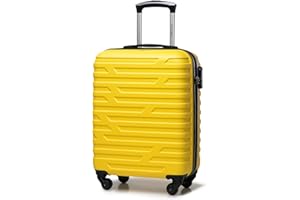 WITTCHEN A-line II Kabinengepäck Handgepäck Bordkoffer Hartschale ABS Hochwertiger und Stabiler Größe S Gelb