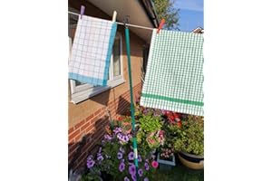MYAIMS Prop Twist lock Metal Garden Washing Line Galvanised Outdoor Indoor Airer Rope String Cloths Laundry Support pole Extendable from 1.5 to 2.4m (1pk Twist Lock)