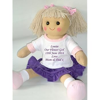 personalised flower girl doll