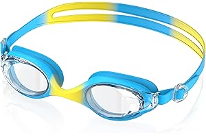 Ambienden Gafas Natación Niño HD Antivaho, UV Protección, Ajuste Rápido, Sello Silicona Unisex 3-14 Años