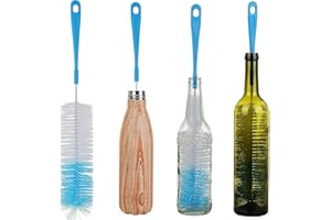 ALINK 17in Extra Long Bottle Cleaning Brush Cleaner for Washing Narrow Neck Beer/Wine/Thermos, Brewing Bottles, Hummingbird Feeder