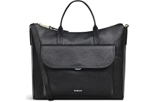 RADLEY London Colebrook Close Medium Ziptop Top Handle Bag for Women, in Grained Leather with Grab Handles