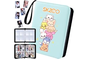 YIBEBE Stray Kids Photocard Holder: SKZ Skzoo Photocard Binder con 400 tasche per biglietti - Kpop Merch Gifts (Blue-2)