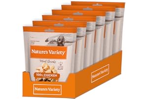 Nature's Variety - Freezed Dried - Cubi di carne di pollo disossata liofilizzati per cani - Confezione da 6 x 50 g - Totale 300 g