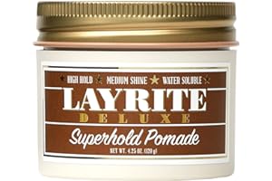Layrite Superhold Pomade 120g | High Hold | Water Soluble | Medium Shine