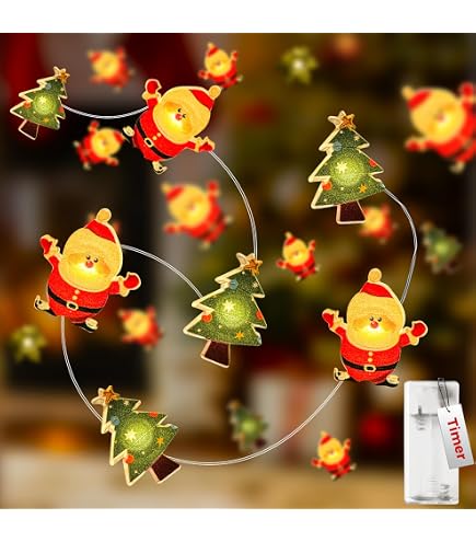 Ledmomo Weihnachts-Lichterkette Mit 10 LEDs – Batteriebetrieben, 0,5W, Für Innen & Außen