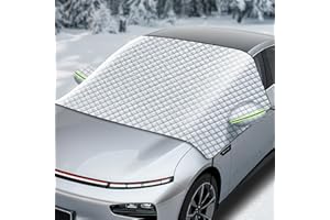 CHWNIBAY Copri Parabrezza Auto Inverno, Senza Magnet, Telo Parabrezza Auto Antigelo, Protezione Totale Anti-Gelo, Neve, Grandine, UV, Universale per Auto e SUV 240x145cm