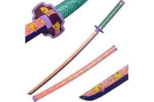 ‎SWORD VALLEY Sword Valley Holz Blade Anime Samurai Schwert, Demon Slayer-Schwert 104 cm- Wooden Cosplay Schwert, Vielfältige Modelle auswählen