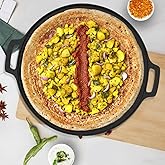 Esspy Cast Iron Tawa for Roti and Dosa | 12" Inch(30 Cm) | Pre-Seasoned Tawa for Uthappam, Roti, Chapati, Naan | Gas & Induct