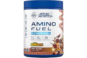 Applied Nutrition Amino Fuel - Amino Acids Supplement, EAA Essential Amino Acids Powder, Muscle Fuel & Recovery (390g - 30 Servings) (Cola Blast)