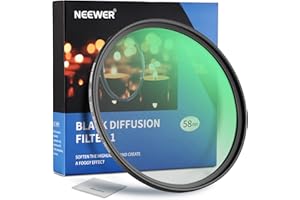 NEEWER 58 mm czarna dyfuzja 1 filtr mgły marzycielski efekt kinowy filtr ultra cienki wodoodporny odporny na zarysowania szkło optyczne HD, 30 warstw nano-powłok do fotografii wideo/vloga/portretu