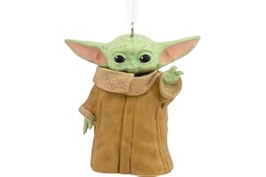 Hallmark Star Wars: The Mandalorian Baby Yoda Grogu - Adorno de Navidad, Resina