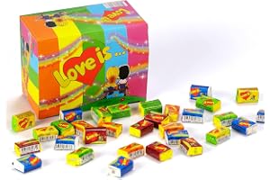 Kärlek tuggar tuggummi - Blandade alla 5 smaker - 100st Box