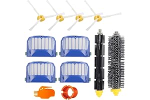 EOHJAR 12 Częściowy Zestaw Akcesoriów do iRobot Roomba Serie 600, Zestaw Akcesoriów do Szczotki Bocznej i Szczotki i Miksera do Roomba 675 690 680 670 660 655 650 630 620 59 528