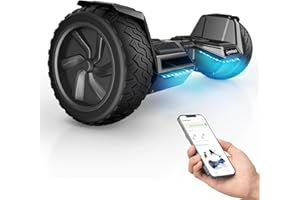iHoverboard H8PRO All Terrain Hoverboards with APP Control, 8.5" Off-road Smart Hoverboard with Variable LED lights, Bluetooth Speaker, Dual Motor, Gift for Kids and Adults