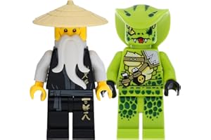 LEGO Ninjago Set Minifigure con Sensei Wu e il Giftnatter Lasha (Legacy)