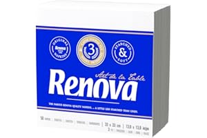 Renova Servilletas De Papel Art De La Table - 50 Servilletas Premium 3 Capas