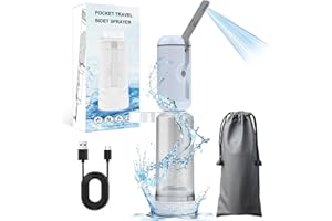 VITCOCO Travel Bidet, Portable Bidet Sprayer, Electric Bidet Rechargeable, Handheld Bidets Toilet Sprayer, Intimate Shower, Saves Paper, Essential for Postpartum, Infant, Hemmoroid Care, White