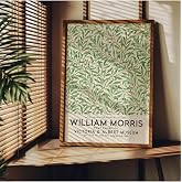 Fark Tanıtım William Morris &Ccedil;er&ccedil;evesiz Poster, Modern Dekoratif &Ccedil;er&ccedil;evesiz Poster, Tablo, Morris, 40 x 50