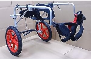 NOLLAM Large Dog Wheelchair for Back Legs, Pet Cart Wheels Dog Wheelchair for Large Dogs, Adjustable Dog Pet Wheelchair Hind Legs Rehabilitation Back Legs Support,L