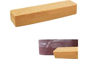 UGBO Cleaning Block per Carta Vetrata Prolunga La Durata Del Nastro Abrasivo Blocco di pulizia per Carta Abrasiva Pulizia in Gomma Accessori per Levigatrice Nastro Skateboard (20 × 4 × 4 cm)