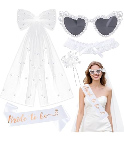 Voile Pour Enterrement De Vie De Jeune Fille - Accessoire JGA Bride To Be | Dentelle élégante, Pour Future Mariée