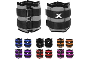 XN8 SPORTS Xn8 Ankle Weights with Strap 0.5kg-3kg Pair Leg Weights for Women | Nylon Ankle and Wrist Weights for Running Jogging Walking Aerobics Exercise Gymnastics Fitness