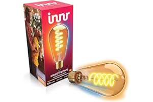 innr Lampadina Smart E27 Zigbee, Funziona con Hue* e Alexa (Bridge Richiesto), Filament Edison, Lampadine LED Luce Bianca Calda e Fredda, Lampadine Dimmerabile, 620 lumen - 1 pezzo