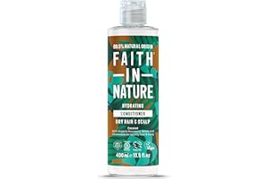 Faith In Nature Organic Coconut Conditioner, Hydrating for Dry Hair & Scalp, Vegan & Cruelty Free, No SLS, Silicones or Parabens, 400ml