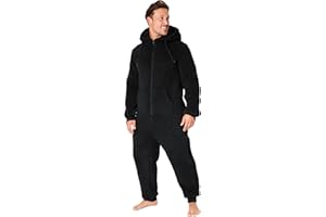 CityComfort Grenouillère Homme Combinaison Pyjama Homme Combi Pyjama Onesie Tout en Un Chaud en Polaire Peluche M-3XL