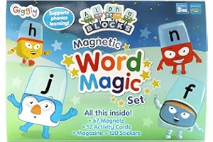 GIGGLY Alphablocks Magnetic Word Magic Set