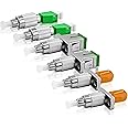 SKYSHL Single Mode 9/125um (2*FC-SC+2*FC-ST+2*FC-LC) Connector FC(Male) UPC to LC SC ST(Female) APC Adapter Simplex SM Hybrid Optical Fiber Converter for OPM/OLS/OTDR/VFL/Fiber Optical(FUA6)