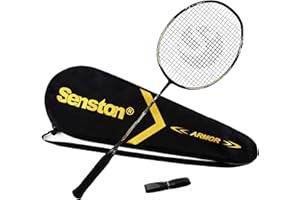 Senston Raquettes de Badminton N90, Ultra-légères 6U Raquettes Badminton avec Sac et Surgrip