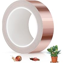 Ruban De Cuivre Autocollant 20 Mm X 25 M - Anti-escargots, Blindage EMI, Conducteur Bande Cuivre Anti-escargots Jardin