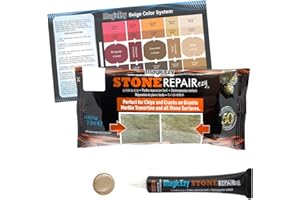 MagicEzy Stone Repairezy (beżowy): naprawa kamienia - naprawa odpryskanych i pękniętych płytek granitowych i blatów - zestaw naprawczy marmuru, granitu i trawertynu - super mocny - wytrzymuje co