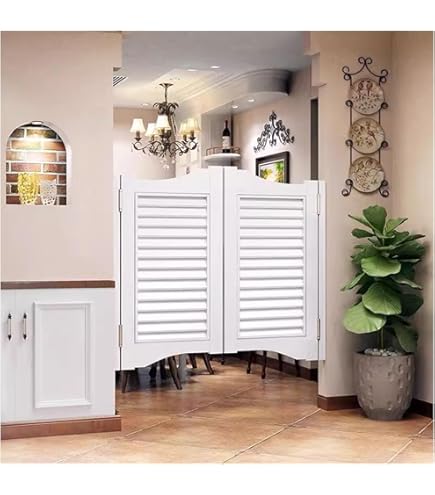 Porta A Battente Stile Saloon In Legno Massello | Con Cerniere A Chiusura Automatica | Personalizzabile In Dimensioni E Colore - Foto 6