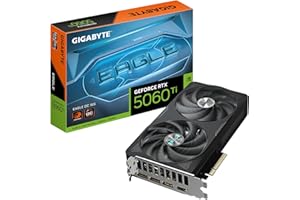 ‎GIGABYTE Gigabyte GeForce RTX 5060 Ti Eagle OC 16G Grafikkarte – 16 GB GDDR7, 128 Bit, PCI-E 5.0, 2617 MHz Kernfrequenz, 3 x DisplayPort, 1 x HDMI, GV-N506TEAGLE OC-16GD
