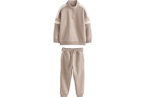 NEXT Niños Conjunto de sudadera de cuello alzado con cremallera y pantalones de chándal