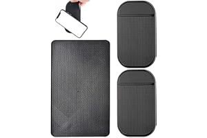IUDWCG 3 Pcs Tapis antidérapants antidérapants pour Tableau de Bord de Voiture - pour décoration de Voiture, Lunettes, téléphones Portables