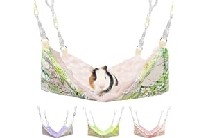 Fnaobai Amache per topi per gabbia di piccoli animali domestici, accessori per animali domestici, da appendere, calda amaca letto morbido in peluche per criceti, porcellini d'India, cincillà, furetti,