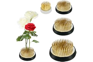 Dafencar 4 Pièces Kenzan, Support de Tige Fleurs, Flower Frog, Kenzan Grenouilles, Décoration de Fleur Fixe Outil, Kenzan Ikebana Convient aux Jardins Ffleuristes Florale Salons Salons Thé Bureaux