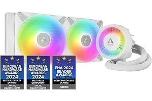 ARCTIC Liquid Freezer III 280 A-RGB - PC à refroidissement par eau, refroidisseur d’eau tout-en-un pour processeur AIO, Compatible Intel LGA1851/1700 et AMD AM5/4, Pompe à commande PWM efficace -