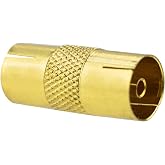 DIGIFLEX RF Coaxial Connector &ndash; TV Adapter F Female-Female | Coaxial signal coupling, TV extension union, secure threaded RF