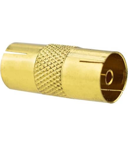 Lot De 5 Coupleurs Coaxiaux I Mâle/mâle 9.5mm - Adaptateur Pour Antenne TV/satellite, Rallonge Sans Faux Contacts, Marque Française