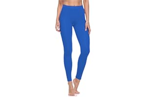 Merry Style Lunghi Leggings Fuseaux Sportivi da Donna Pratico Modello a Vita Alta in Cotone Naturale MS10-198