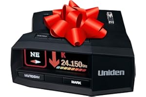 Uniden R8 Extreme Long-Range Radar/Laser Detector, Dual-Antennas Front & Rear Detection w/Directional Arrows, Built-in GPS w/Real-Time Alerts, Voice Alerts, Red Light Camera and Speed Camera Alerts