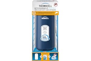 Thermacell Mückenabwehr Protect Basisgerät ohne Wirkstoffplättchen, innovatives Mückenschutz Standgerät in modernem Design, für Garten, Terrasse und Camping, Navy Blue