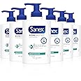 Sanex Expert Skin Health Moisturising Liquid Hand Wash 250ml x 6 - Sensitive hand wash -SLS free hand wash -locks in natural moisture -hand wash to protect microbiome -prebiotic and postbiotic complex