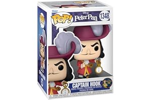 Funko Pop! Disney: Peter Pan 70th - Captain Hook - Capitán Garfio - Figura de Vinilo Coleccionable - Idea de Regalo- Mercancia Oficial - Juguetes para Niños y Adultos - Movies Fans